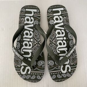 HAVAIANAS TOP LOGOMANIA FASHION FLIP FLOPS RUBBER THONG SANDALS Sz 41-42 US 9-10